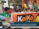 LLaman activistas peruanos a rechazar la candidatura de Keiko Fujimori