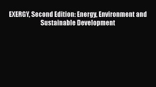PDF EXERGY Second Edition: Energy Environment and Sustainable Development  Read Online