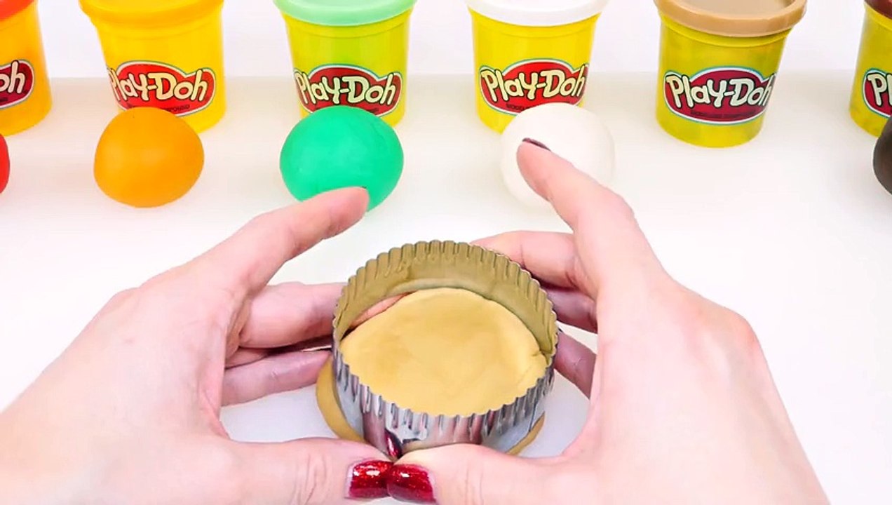 Play Doh Cheeseburger DIY McDonalds Playdough Food * How To Make a Cheeseburger