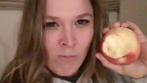 Ronda Rousey Bites Into Apple to Prove She’s Recovered From Holly Holm KO