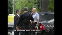 Polícia Militar interrompe ato a favor do ex-presidente Lula