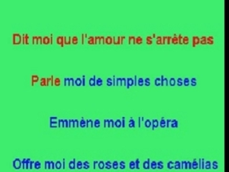 Dis-moi que l'amour ne s'arrête pas.
