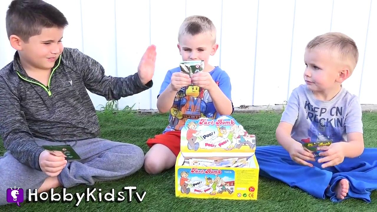 Worlds BIGGEST WHOOPEE CUSHION Surprise Egg! Fart Family Fun + Best Toys HobbyKidsTV