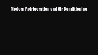 [Download PDF] Modern Refrigeration and Air Conditioning Ebook Free