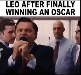 Leo Wining An Oscar