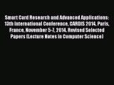 PDF Smart Card Research and Advanced Applications: 13th International Conference CARDIS 2014