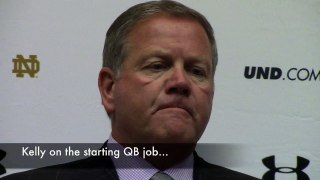 Kelly talks Notre Dame QB situation (3/15/16