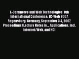 Download E-Commerce and Web Technologies: 8th International Conference EC-Web 2007 Regensburg
