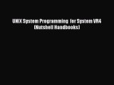 Read UNIX System Programming  for System VR4 (Nutshell Handbooks) Ebook Free