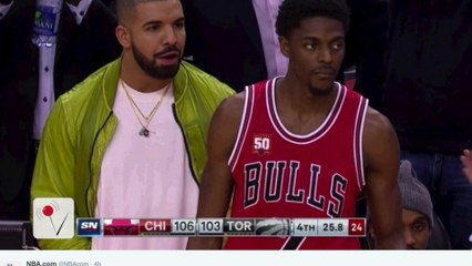 Drake Gets Involved in NBA Game