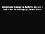[PDF] Concepts and Comments: A Reader for Students of English as a Second Language Second Edition