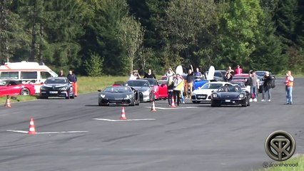 Porsche 918 Spyder VS Lamborghini Aventador Pirelli Edition!