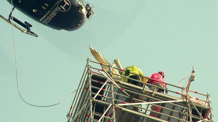 Mont-Saint-Michel statue removed for restoration