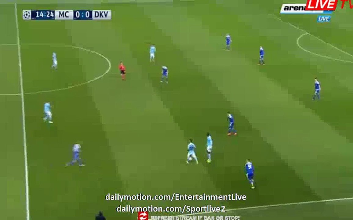 1st Half Goals - Manchester City vs Dynamo Kyiv CHAMPIONS LEAGUE