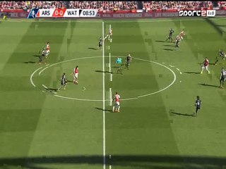 Olivier Giroud Goal Annulled HD - Arsenal 1-0 Watford - 13-03-2016