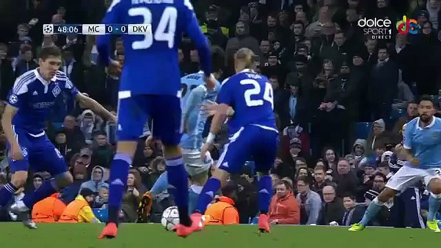 David Silva Skills manchester city 0 - 0 Dyn. kiev Champions League - 15.03.2016