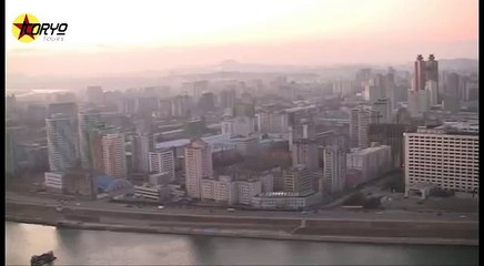 Pyongyang Panorama on a Winter Morning DPRK (North Korea)