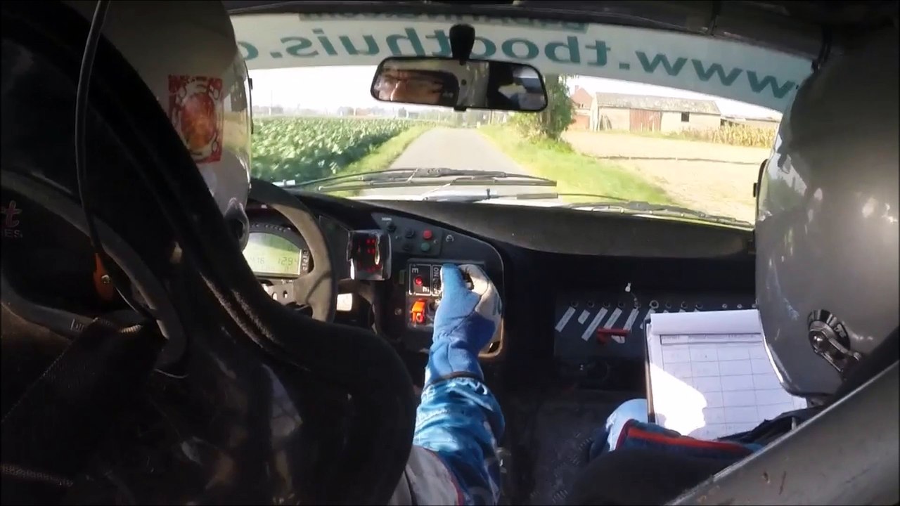 2015 Hemicuda Rally Maertens - Bruynooghe onboard KP9 Kortemark - breuk veerpoot