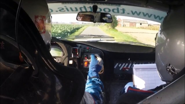 2015 Hemicuda Rally Maertens - Bruynooghe onboard KP9 Kortemark - breuk veerpoot