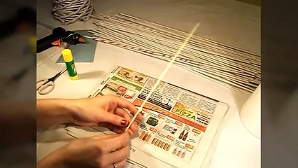DIY Paper wicker Christmas tree ( ENG Subtitles) Speed up #44