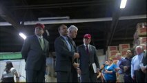 Bill Clinton at Evans Food Pork Rind plant - Blasts Trump wall, says no net illegal immigration since 2010