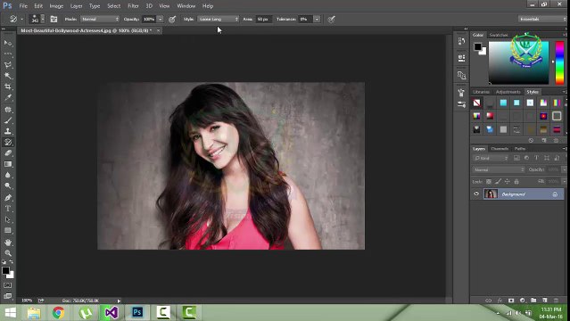 Lecture 9 art history brush tool in adobe photoshop CC in urdu hindi