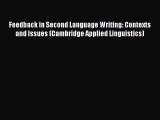 [PDF] Feedback in Second Language Writing: Contexts and Issues (Cambridge Applied Linguistics)