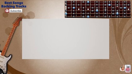 Take On Me - A-Ha Guitar Backing Track with scale, chords and lyrics