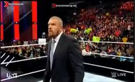 Sting acepta reto a triple HHH Raw 09 Febrero 2015 En español