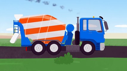 Kid's Cartoons_ TRUCK TRANSFORMERS! (Garbage Truck, Crane & Cement Mixer) Doc McWheelie!