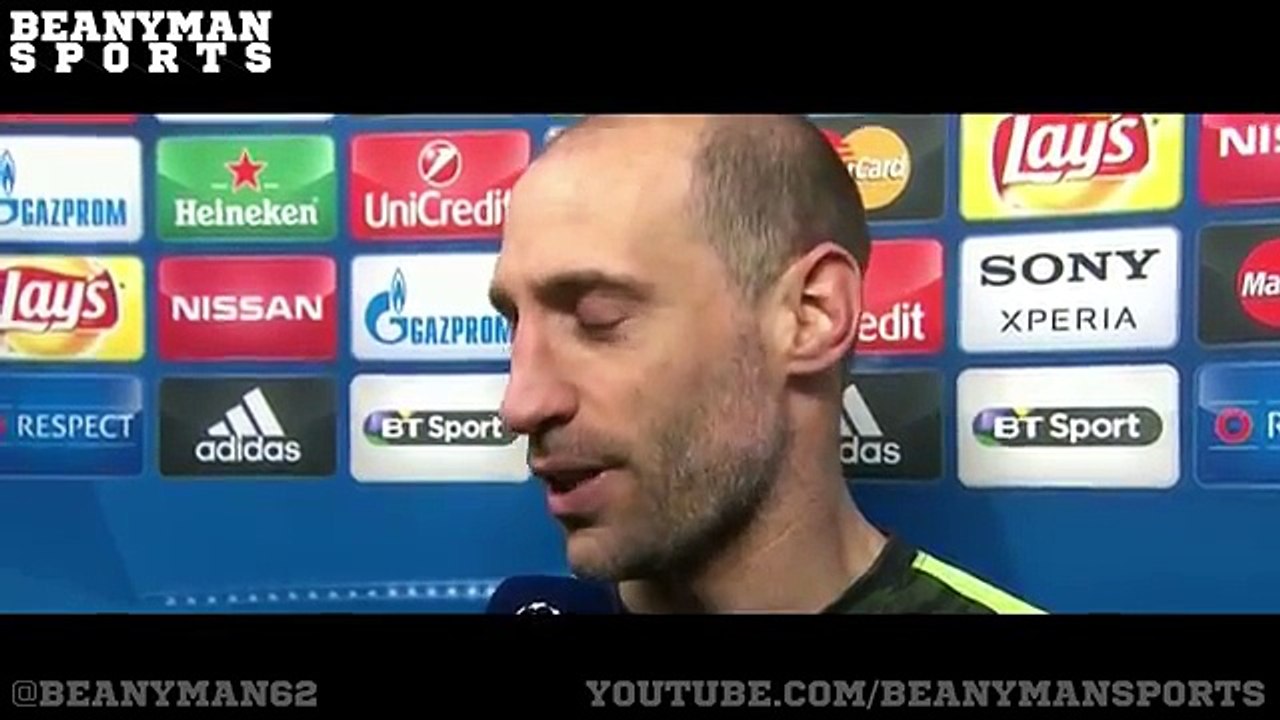 Manchester City 0-0 Dynamo Kyiv (3-1 Agg) - Pablo Zabaleta Post Match Interview