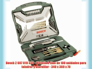 Bosch 2 607 019 330 - Maletín X-Line de 100 unidades para taladrar y atornillar - 340 x 369