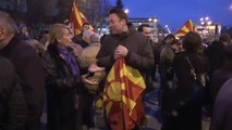 Makedonya'da Anayasa Mahkemesi Protesto Edildi