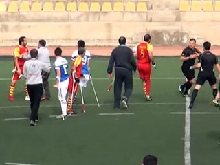 Engelliler futbol maçında kavga