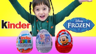 DISNEY FROZEN SURPRISE EGG KINDER Surprise Egg Mickey Surprise Egg HUEVOS SORPRESA Toys Review Children Videos