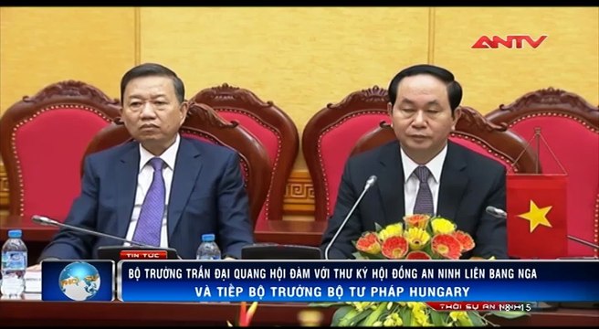 Bộ trưởng Trần Đại Quang hội đàm với Thư ký Hội đồng An ninh Liên bang Nga