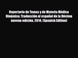 Read ‪Repertorio de Temas y de Materia Médica Dinámica: Traducción al español de la Décimo