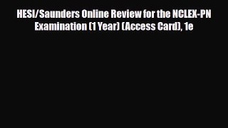 [Download] HESI/Saunders Online Review for the NCLEX-PN Examination (1 Year) (Access Card)