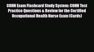 [PDF] COHN Exam Flashcard Study System: COHN Test Practice Questions & Review for the Certified