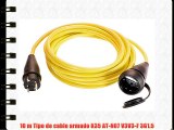 AS Schwabe 60352 - Cable alargador (10 m K35 AT-N07 V3V3-F 3G15 IP44 en exteriores) color amarillo