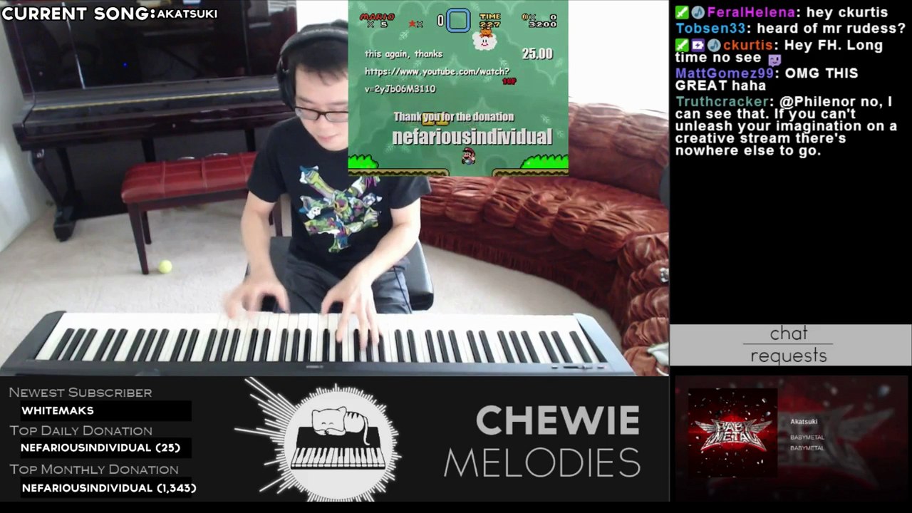 Akatsuki - Chewie Melodies Piano Improv. [Twitch TV]