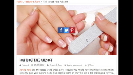 Get Fake Nails Off
