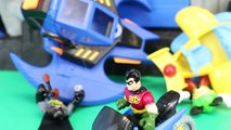 Mickey Mouse Rescue Plane and Robin with Batbike Helps Batman with Batwing Saved by Superm