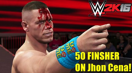 WWE RAW 19/09/16: 50 FINSHER ON Jhon Cena! WWE2K16 (PS4/XBOX ONE)