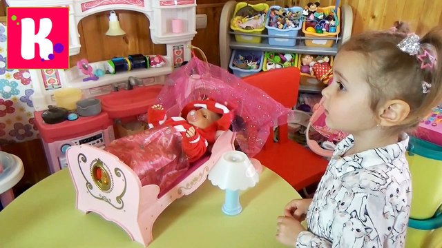Беби Борн 2016 игрушечная кроватка для куклы распаковка игрушки от Мисс Катя Baby Born doll toy cot