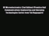 Read RF Microelectronics (2nd Edition) (Prentice Hall Communications Engineering and Emerging