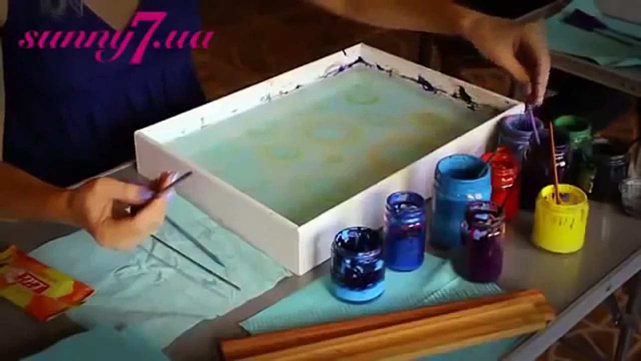 Рисование на воде!