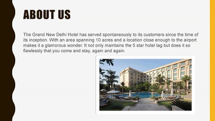 A 5 Star Luxury Hotel in New Delhi