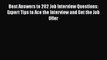 [PDF] Best Answers to 202 Job Interview Questions: Expert Tips to Ace the Interview and Get