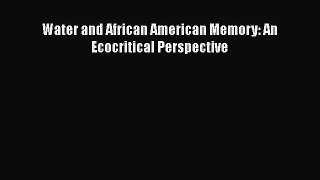 Download Water and African American Memory: An Ecocritical Perspective PDF Online